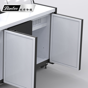 Siêu thị nhà hàng thịt hiển thị Máy làm lạnh làm mát không khí tủ lạnh dưới tủ đông multideck được xây dựng trong <span class=keywords><strong>Deli</strong></span> hiển thị thực phẩm - Product Image 5