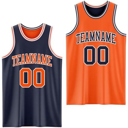 Navy-orange White