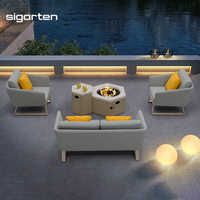 Sigarten Set Sofa teras luar ruangan taman penampang furnitur Modern