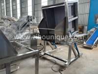 Machine de levage de bacs hydraulique automatique Dumper pour boîtes à pommes de terre et oignons