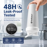 Bouteille shaker protéinée 20 oz en vrac, durable, en plastique non toxique, pour musculation, haltérophilie et entraînement de force