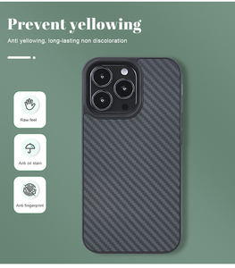 Soonleader nouvelle coque de téléphone en Fiber de carbone à la mode antichoc pour iPhone 14 15 Pro Max - Product Image 4