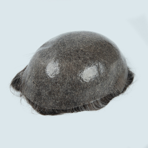 Sistema de Reemplazo de Alta Calidad para Pelucas con Base de PU y Piel, Toupee para Hombres, Cabello Humano Real - Product Image 5