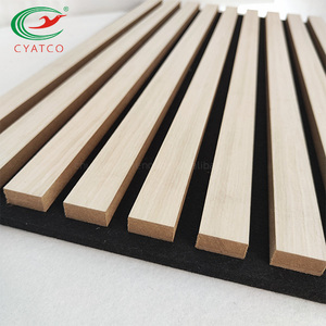 Hochwertige Akupanel Holz latten platte Wand Akustik platte Akustische Decken fliesen Bass falle für Wand dekoration - Product Image 2
