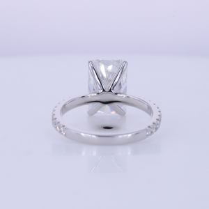 Starsgem 14K Oro sólido Diseño caliente Forma de Octágono Corte radiante Anillo de diamante D Color VVS Anillo de diamante de laboratorio - Product Image 3