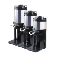 Distributeur de boisson de café d'eau de thé de jus isolé par bureau commercial d'acier inoxydable