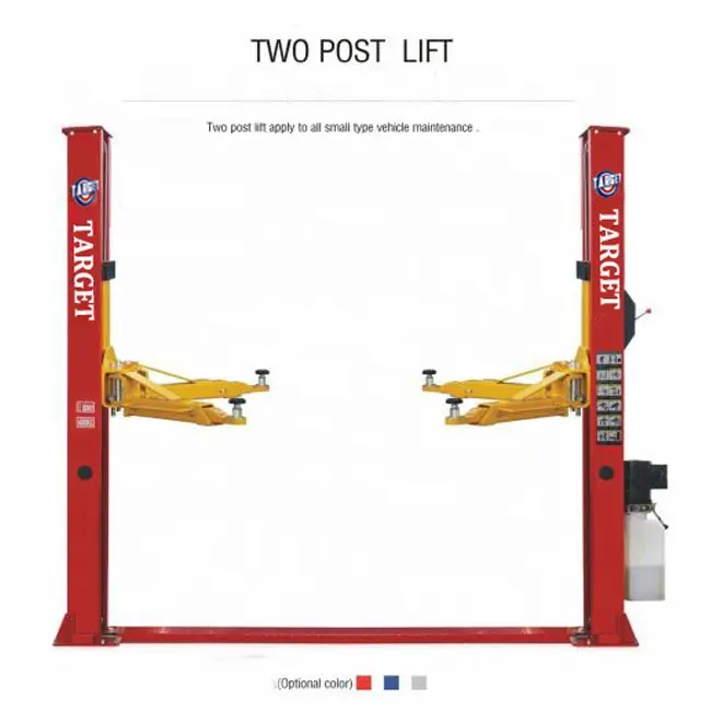 Ca Lift Met Fabrieksprijs Handmatige Vergrendeling 2 Post Autolift Doelapparatuur Clear Floor Autolift