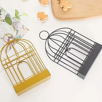 Brûleur d'encens créatif et écologique en forme de cage à oiseaux, en fer, anti-moustiques, suspendu, pour bois de santal et cendres, répulsif anti-parasites