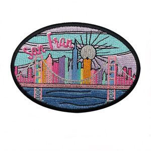 Badges brodés personnalisés avec logo du parc national de la ville, thermocollants, à scratch, pour chapeaux et vêtements - Product Image 1