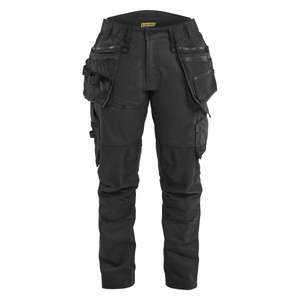 BLAKLADER - 717011499999C38 Women's craftsman <b>trousers</b> in 2-way <b>stretch</b> <b>Black</b>/<b>Black</b> - EAN 7330509952504 WORK <b>TROUSERS</b> - Product Image 1
