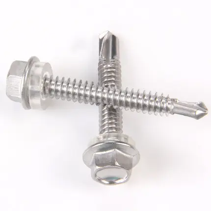 Hexagon Head Self-drilling Screws Hexagon Washer Head Drilling Screws With Flange