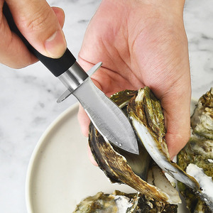 OT Elling ooookware lastic andle taintainless Teel EA OOD ool yster ninife para shucking oysters & collap - Product Image 1