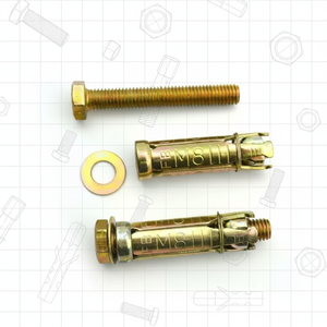 สลักเกลียวเกโก้เหล็กกล้าคา<span class=keywords><strong>ร</strong></span>์บอนชุบสังกะสีความแข็งแรงสูง M8*60 สำหรับซ่อม<span class=keywords><strong>ร</strong></span>ถยนต์ แบ่งออกเป็นสามส่วน - Product Image 2