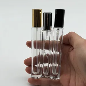 Altıgen örnek şişesi ambalaj iplik boyun küçük 10ml püskürtücü parfüm şişeleri