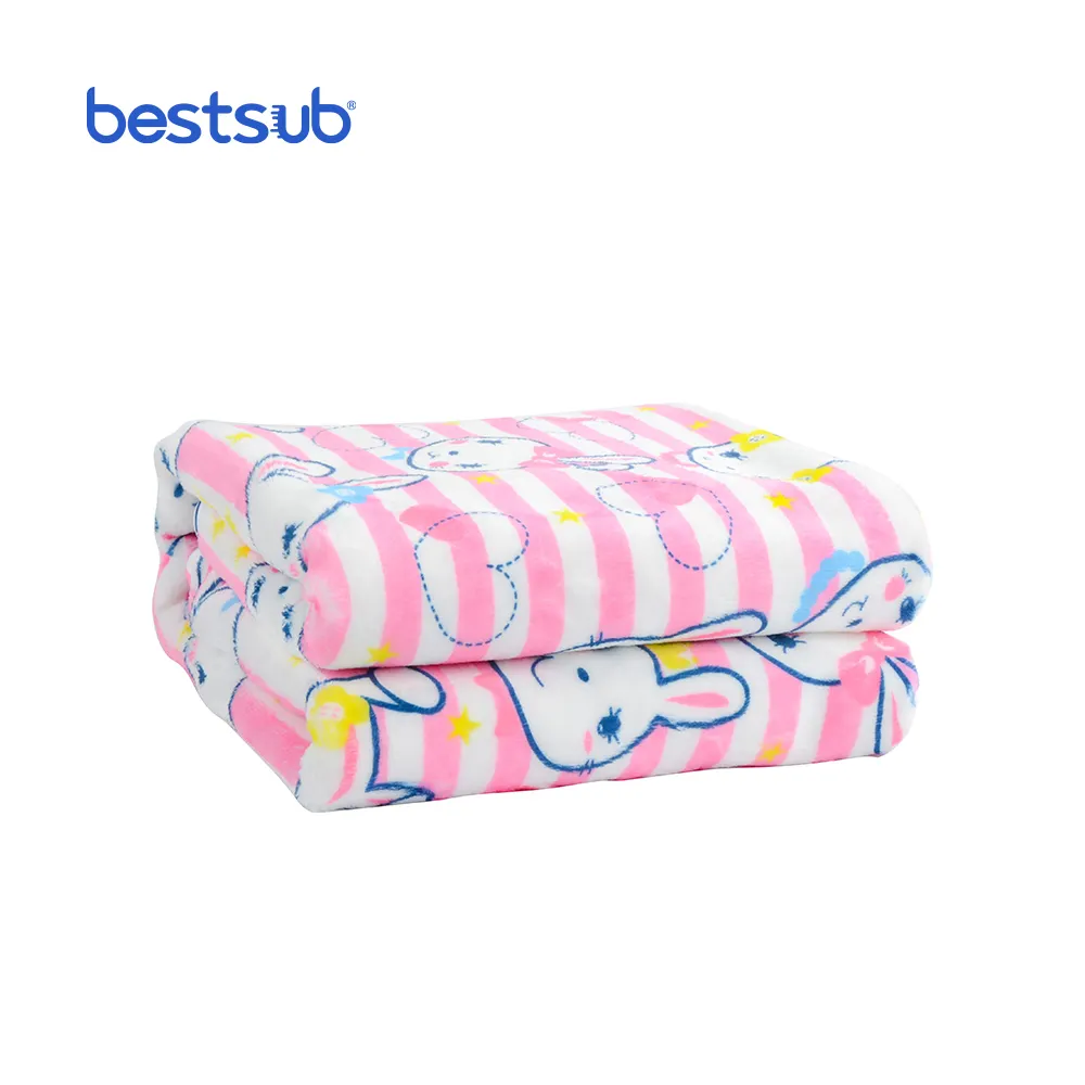 BestSub JSubli Textile Wholesale Custom 30"x40" Sublimation Minky Kids Throw Blanket