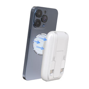 Schitec Imanes Cargador portátil Ultra Delgado 5000mAh 15W Banco de energía magnético inalámbrico con soporte plegable - Product Image 1