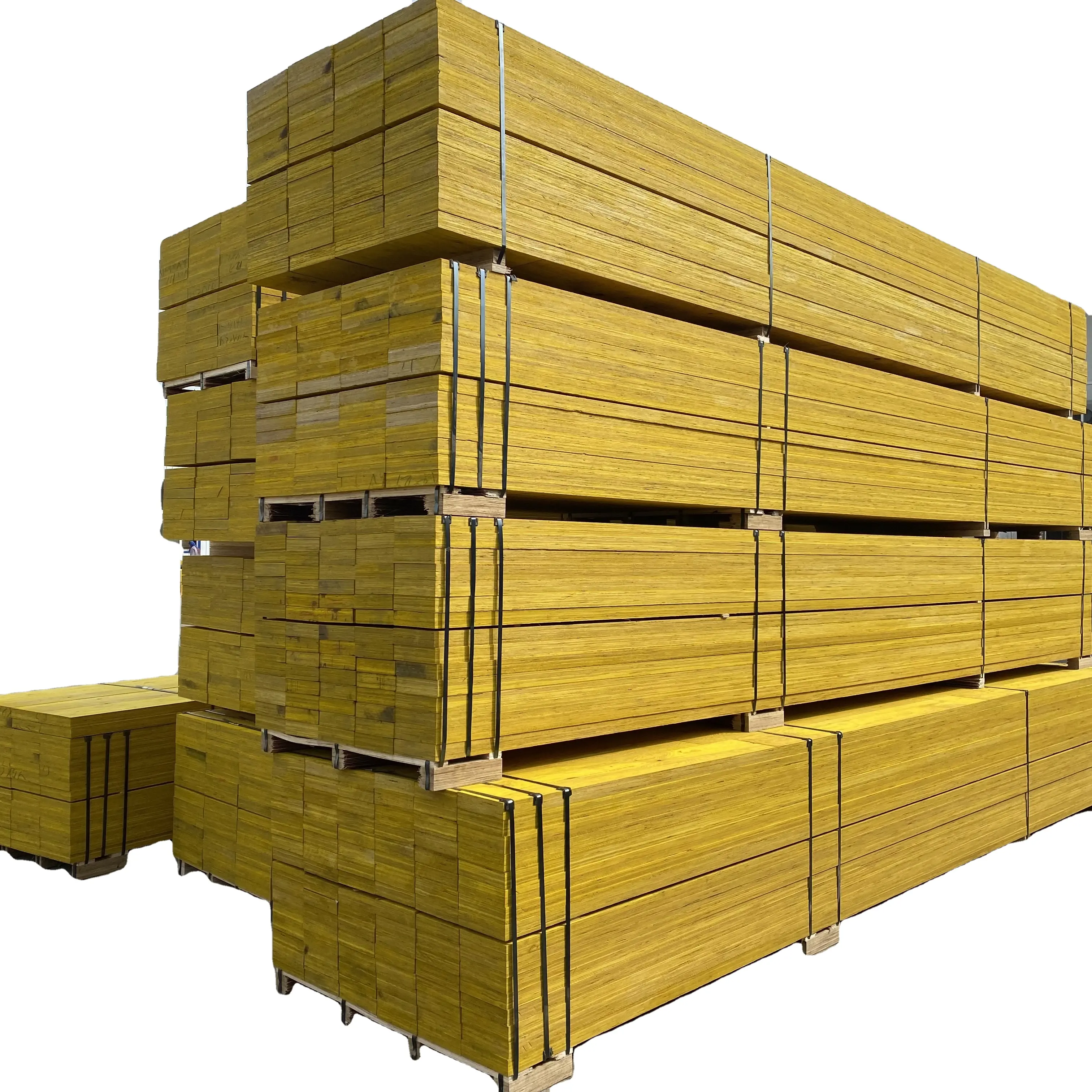 Viga de madera de pino de buena calidad LVL H20, vigas de madera laminada/andamio lvl para construcción