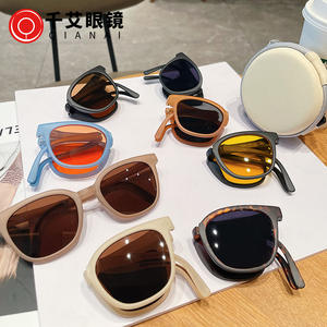 K4-9001 Gafas de sol para mujer, montura azul, lentes de PC, protección UV400, estilo ovalado, para viajes, deportes al aire libre, moda - Product Image 4