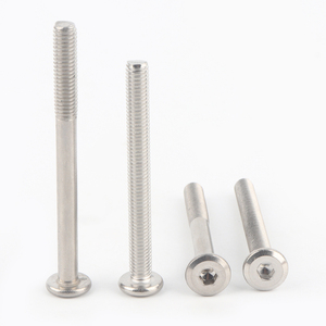 สกรูซ็อกเก็ตหกเหลี่ยมแบบหัวกลมเคลือบเงา Steel304ทำจากสเตนเลสเกรดเพื่อทำให้ขาวและแว๊กซ์ BZ-7 - Product Image 1