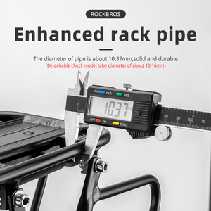 ROCKBROS-Portaequipajes trasero para <span class=keywords><strong>bicicleta</strong></span> BMX, portaequipajes completo de aleación de aluminio de liberación rápida, portaequipajes trasero para <span class=keywords><strong>bicicleta</strong></span> - Product Image 4