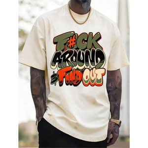 T-shirt Casual <span class=keywords><strong>da</strong></span> Uomo, Stampa Graffiti Arancione e Verde, Unisex, Traspirante, Stile Harajuku, Cotone 300g Dobby, per Tutte le Stagioni - Product Image 5