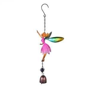 Carillon éolien moderne en verre, motif fée et ange, coloré, à suspendre, pour décoration de jardin, extérieur, cour, patio et maison - Vente en gros fabricant - Product Image 4