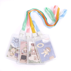 Porte-badge FOSKA en plastique rigide transparent et durable pour cartes d'accès, cartes de crédit, billets d'avion et reçus de croisière - Product Image 1