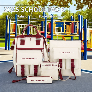 Unisex chống trộm Ba lô thiết lập Nylon chống thấm nước Oxford với nút đóng cửa màu sắc thời trang cho chàng trai cô gái nhà máy bán buôn - Product Image 2