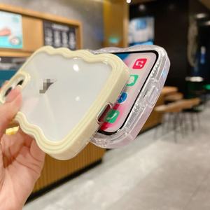 Hợp thời trang mới chống sốc rõ ràng kẹo màu trường hợp điện thoại Cover quay lại iPhone x XR 11 12 13 14 15 16 Pro Max 2025 cung cấp bảo vệ - Product Image 4