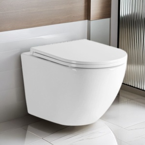 Sanitaires de salle de bains à Foshan Toilette murale en céramique Réservoir dissimulé Toilette suspendue moderne - Product Image 1