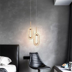 โคมไฟเพดานดีไซน์คริสตัลรูปวงรี Binchi Lighting สำหรับห้องนอน ห้องนั่งเล่น - Product Image 2