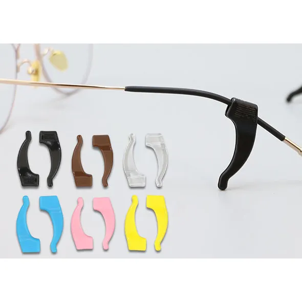 滑り止めメガネイヤーホルダー眼鏡PVCメガネイヤーフック眼鏡テンプルのヒントサングラスグリップ