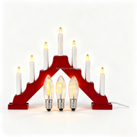 Ampoule LED à filament en verre rayé E10, AC8-55V, large plage de tension, remplacement pour guirlande lumineuse de Noël intérieure/extérieure