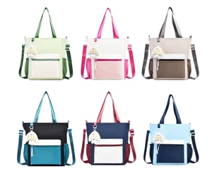Sac bandoulière personnalisé avec logo d'usine, sac fourre-tout décontracté grande capacité pour enfants, idéal pour <span class=keywords><strong>cours</strong></span> <span class=keywords><strong>de</strong></span> <span class=keywords><strong>soutien</strong></span> <span class=keywords><strong>scolaire</strong></span>, coloré et tendance - Product Image 2
