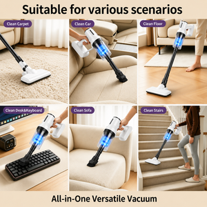 Nuovo Aspirapolvere Portatile Multifunzione per Uso Domestico, Pulisce Efficacemente Pavimenti e Divani per Rimuovere le Macchie - Product Image 2