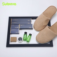 Coffret de luxe personnalisé en papier pour hôtel, kit d'articles de toilette jetables pour hôtels, articles de toilette pour hôtels