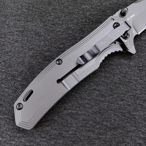 Couteau pliant de survie et de camping EDC de qualité industrielle DIY OEM Ker shaw Fringe 8310, acier 420, manche en fibre de carbone incrustée - Product Image 4