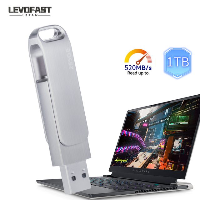 LEVOFAST 1TB Portable SSD Type-C USB 3.1 SSD Hard External Hard Drive USB 3.1 for PC Storage