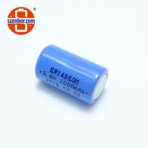 Enbar bateria de lítio 3.6v 1/2aa er14250 usado para medidor de água