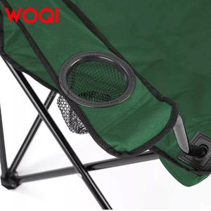 เก้าอี้พับแคมป์ปิ้ง Woqi ทำจากอลูมิเนียมและผ้า Oxford พกพาสะดวก เหมาะสำหรับกิจกรรมกลางแจ้ง สวน ปิกนิก เดินป่า ท่องเที่ยว และชายหาด - Product Image 4
