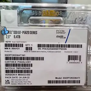 Original SSD PF2KE064T1N1 Optane P5620 Series 1.6TB 3.2TB 6.4TB 12.8TB U.2 PCIe 3.0 X4 NVMe Solid State Drive