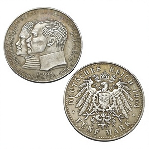 1904 Deutschland 5 Mark <span class=keywords><strong>Ernst</strong></span> Ludwig Silbermünze im antiken Stil, Gedenkmünzen, Geschenke, Heimdekoration - Product Image 2
