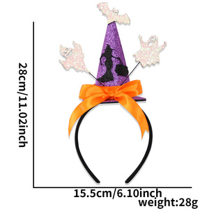 Nouveau serre-tête de sorcière pour performance d'Halloween, serre-tête de sorcière de dessin animé, serre-tête de sorcière pour jeu de rôle COS - Product Image 2