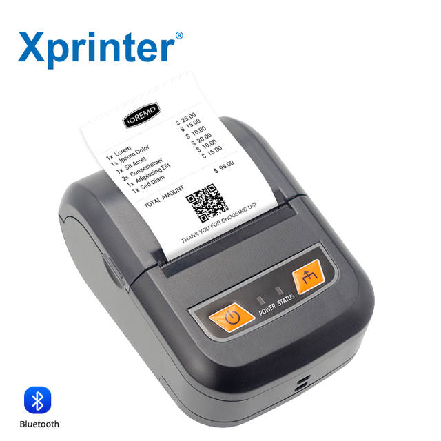 Xprinter XP-P503A Mini Portable Thermal Printer 58mm Paper Width for Mart Imprimante Thermique Mobile Receipt Printer