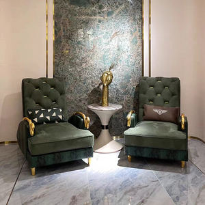 Canapé italien léger et luxueux en <span class=keywords><strong>cuir</strong></span> <span class=keywords><strong>Fauteuil</strong></span> simple serpent en cuivre pur, mobilier de salon moderne - Product Image 2