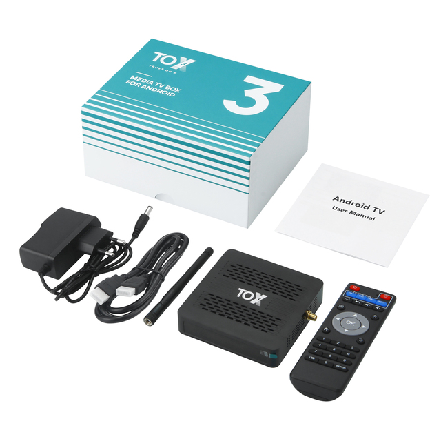 Ugoos TOX3 S905X4 4Gb 32Gb Android 11 TV Box 2.4G 5G WiFi 1000M LAN RJ45 BlueT DDR3 Smart OTT Set-top Box Quad Core Media Player
