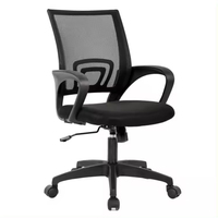 Kabel Chaise de bureau de luxe avec soutien lombaire Chaise en tissu maillé au design moderne Hauteur réglable en nylon pour bureau d'ordinateur