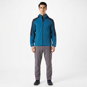 Veste Softshell pour homme Finer Threads, design premium, imperméable, avec capuche, logo sur le devant, coupe classique, prix d'usine - Product Image 1