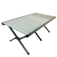 Table de camping en aluminium EFT-2322 88/115/150cm, pliable, portable, pour pique-nique et barbecue