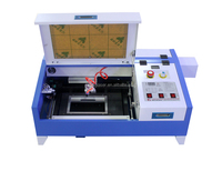 Machine de gravure laser CO2 40W 4040 refroidie par eau CNC, formats graphiques AI pour bois, MDF, verre, acrylique, non-métaux et tissus